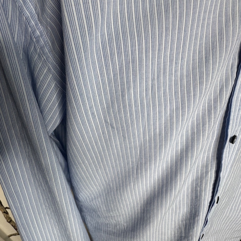 Dolce & Gabbana Light Blue Pinstripe Button-Down Shirt - Picture 11 of 15